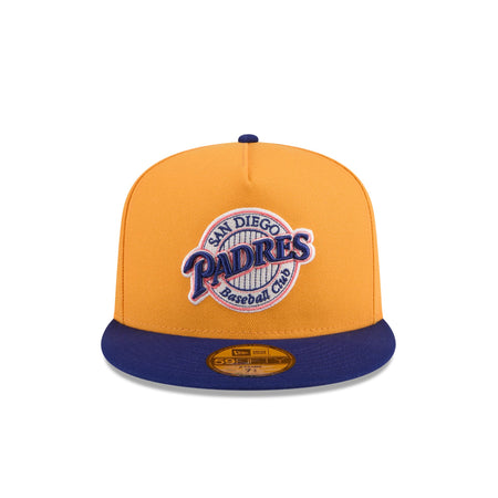 San Diego Padres Gold 59FIFTY A-Frame Fitted Hat