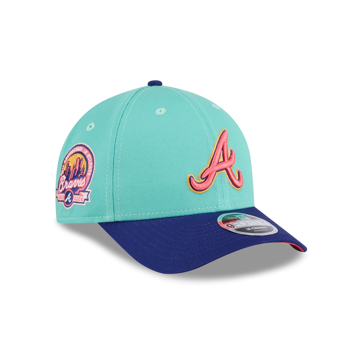 Atlanta Braves Clear Mint 9FORTY M-Crown Adjustable Hat