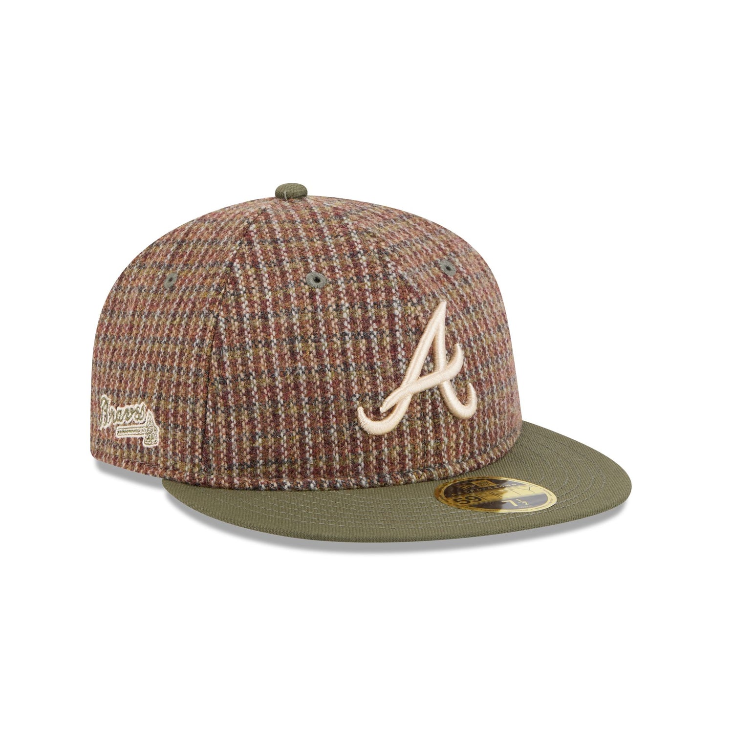 Just Caps Wool Logo Atlanta Braves Retro Crown 59FIFTY Fitted Hat