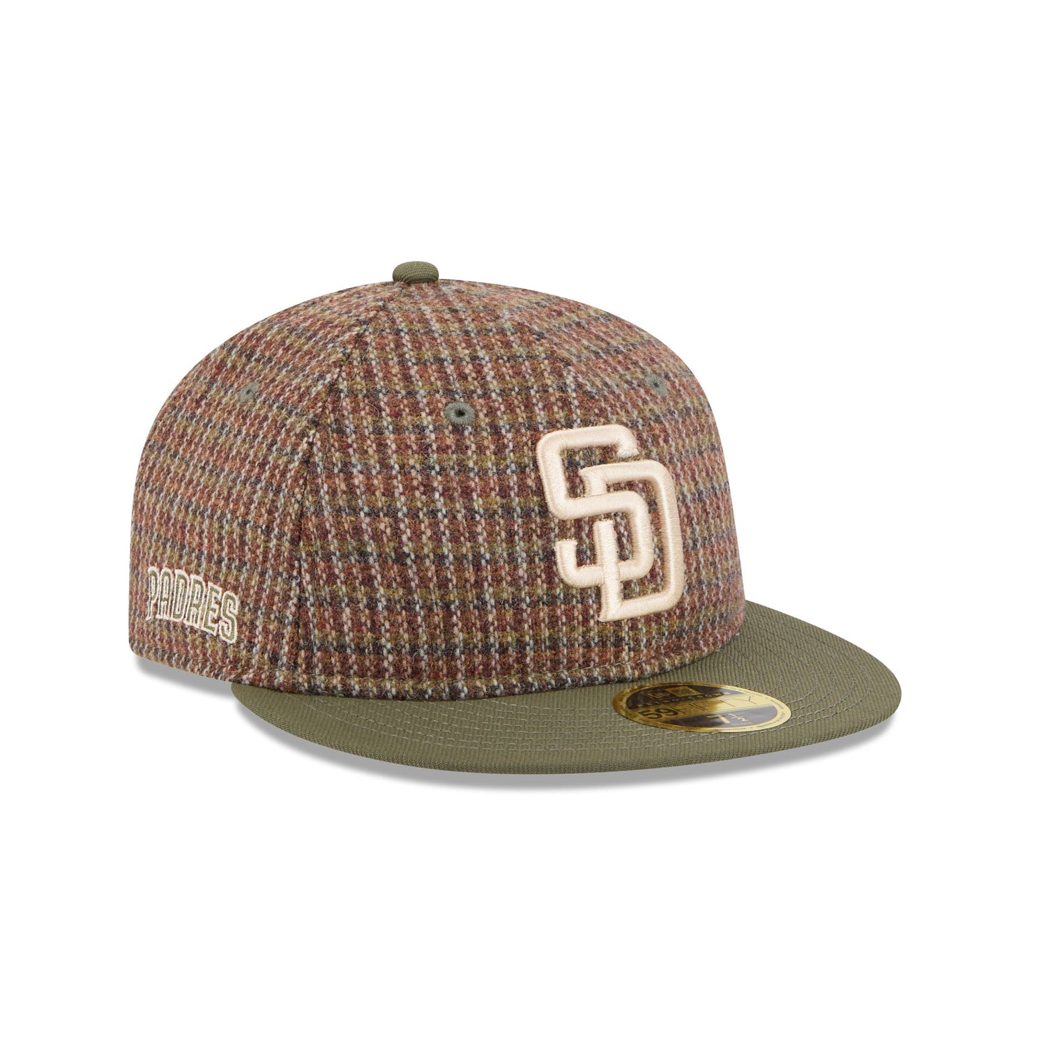 Just Caps Wool Logo San Diego Padres Retro Crown 59FIFTY Fitted Hat