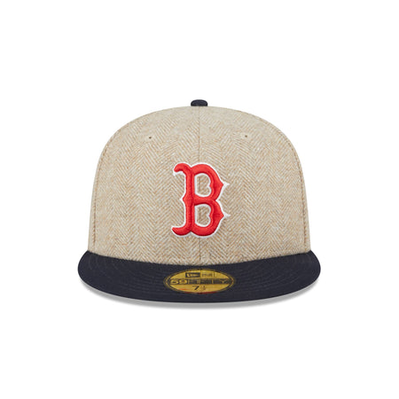 Boston Red Sox Herringbone Moon 59FIFTY Fitted Hat