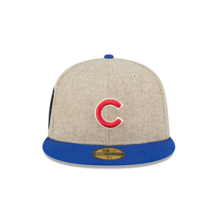 Chicago Cubs Herringbone Moon 59FIFTY Fitted Hat