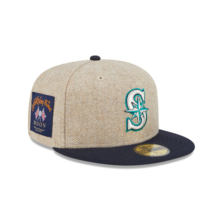 Seattle Mariners Herringbone Moon 59FIFTY Fitted Hat