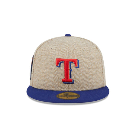 Texas Rangers Herringbone Moon 59FIFTY Fitted Hat