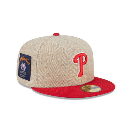 Philadelphia Phillies Herringbone Moon 59FIFTY Fitted Hat