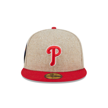 Philadelphia Phillies Herringbone Moon 59FIFTY Fitted Hat