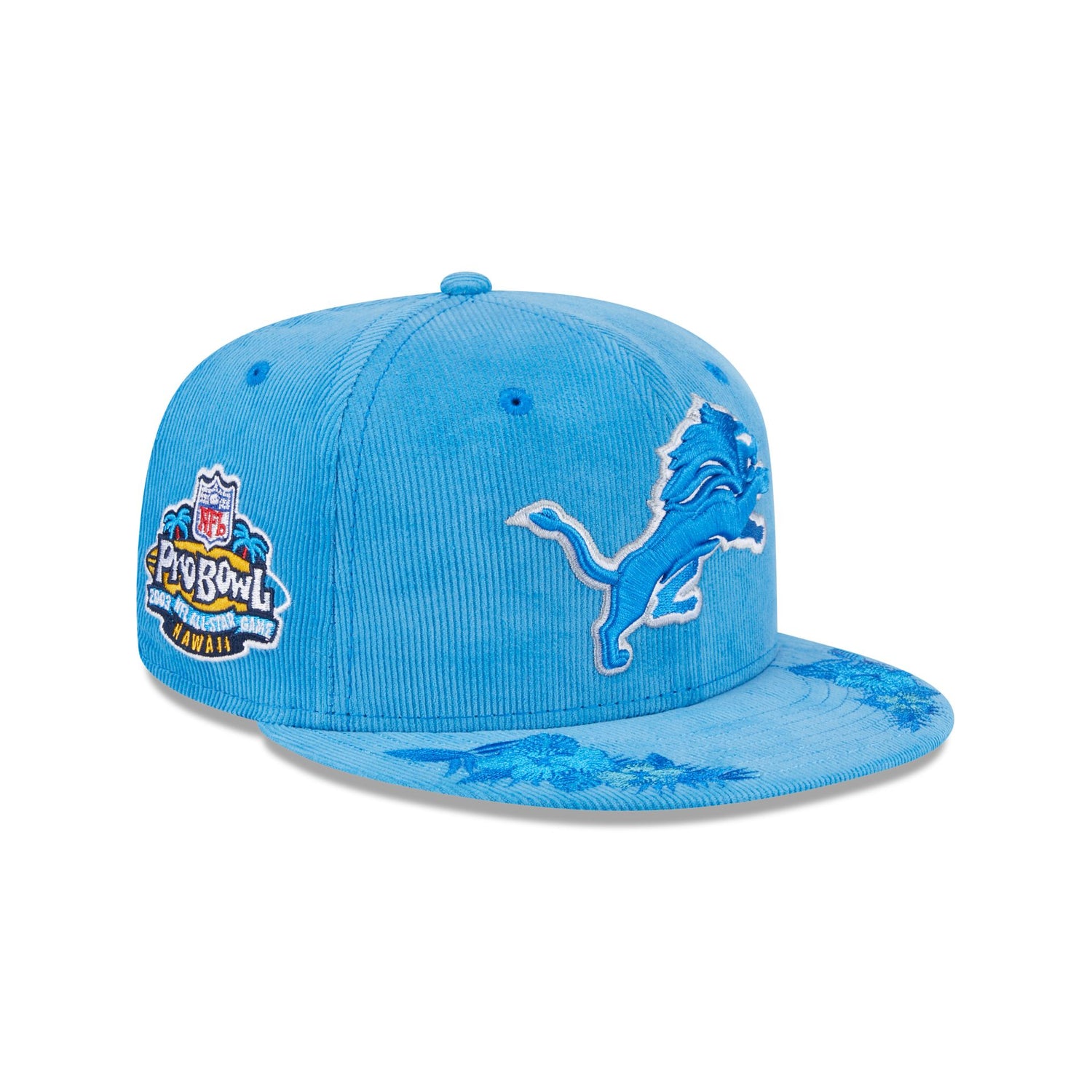 Just Caps Floral Corduroy Detroit Lions 59FIFTY Fitted Hat