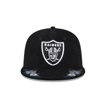 Just Caps Floral Corduroy Las Vegas Raiders 59FIFTY Fitted Hat