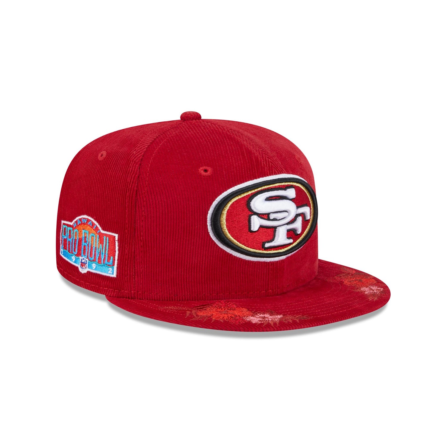 Just Caps Floral Corduroy San Francisco 49ers 59FIFTY Fitted Hat