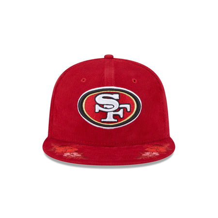 Just Caps Floral Corduroy San Francisco 49ers 59FIFTY Fitted Hat