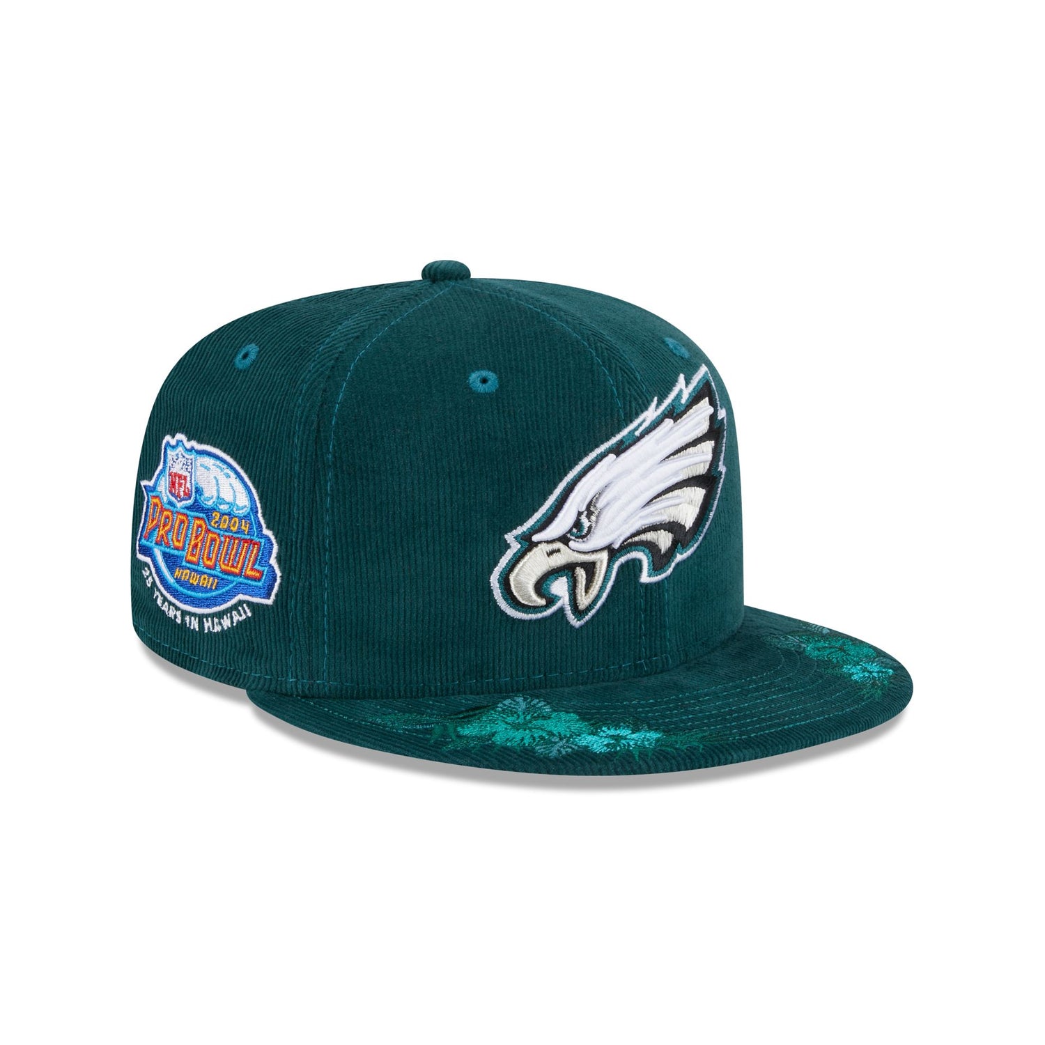 Just Caps Floral Corduroy Philadelphia Eagles 59FIFTY Fitted Hat