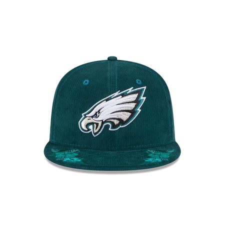 Just Caps Floral Corduroy Philadelphia Eagles 59FIFTY Fitted Hat