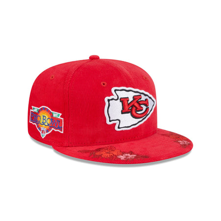 Just Caps Floral Corduroy Kansas City Chiefs 59FIFTY Fitted Hat