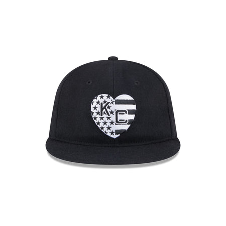 Kansas City Monarchs Flag Retro Crown 59FIFTY Fitted Hat