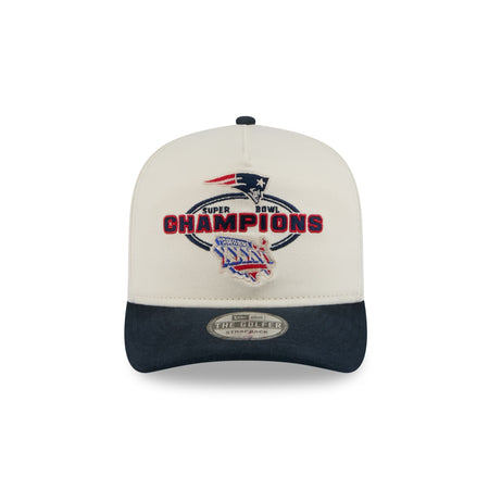 New England Patriots Chrome White Champions Golfer Hat