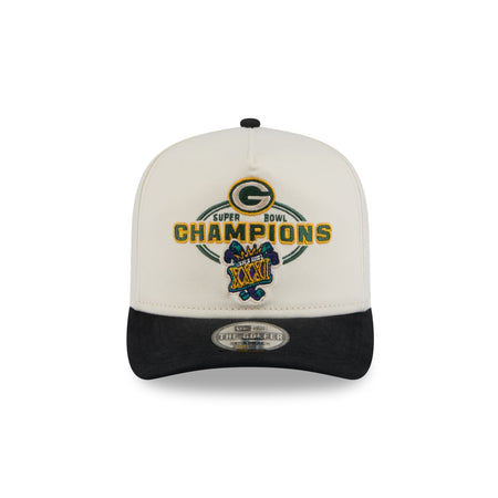 Green Bay Packers Chrome White Champions Golfer Hat