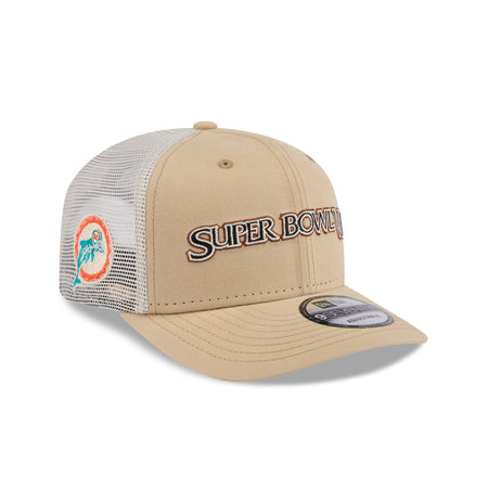 Miami Dolphins Khaki Champions 9SEVENTY Stretch-Snap Hat