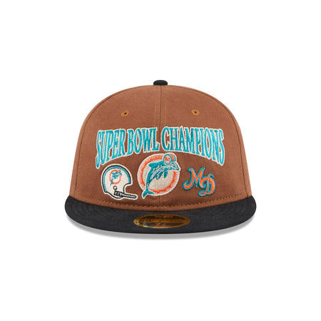 Miami Dolphins Champions Retro Crown 59FIFTY Fitted Hat