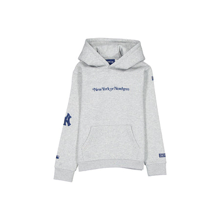 New York or Nowhere x New York Yankees Gray Youth Hoodie