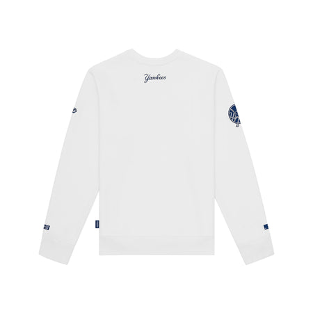 New York or Nowhere x New York Yankees Pinstripe White Crewneck