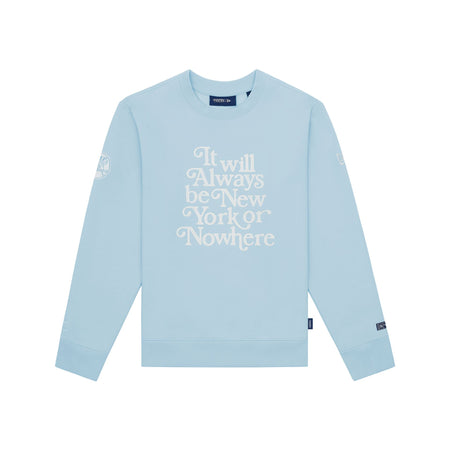 New York or Nowhere x New York Yankees Pinstripe Blue Crewneck