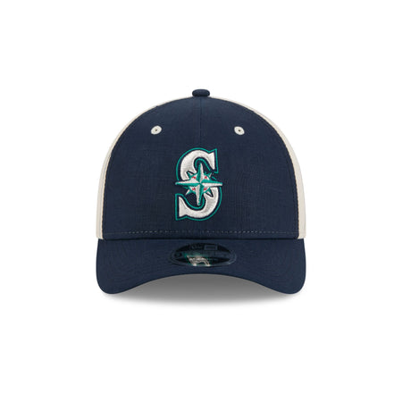 Seattle Mariners Linen 9FORTY M-Crown Snapback Hat