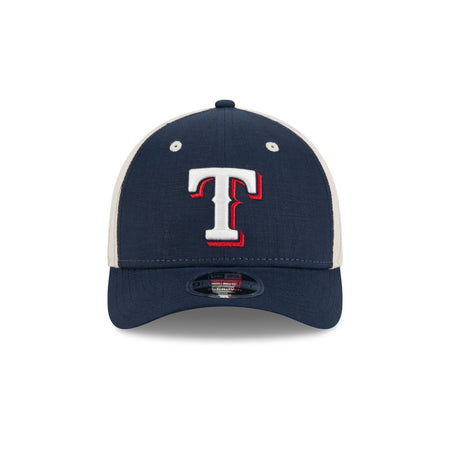 Texas Rangers Linen 9FORTY M-Crown Snapback Hat