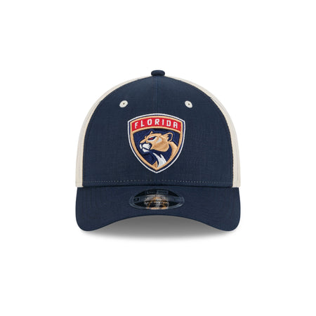 Florida Panthers Linen 9FORTY M-Crown Snapback Hat