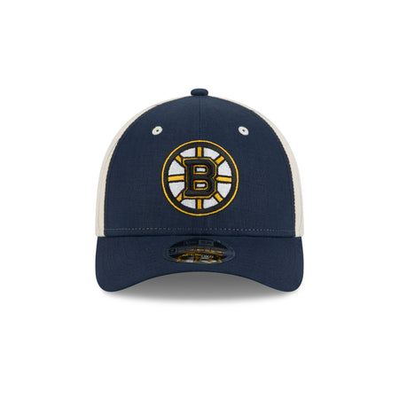 Boston Bruins Linen 9FORTY M-Crown Snapback Hat