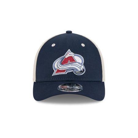 Colorado Avalanche Linen 9FORTY M-Crown Snapback Hat