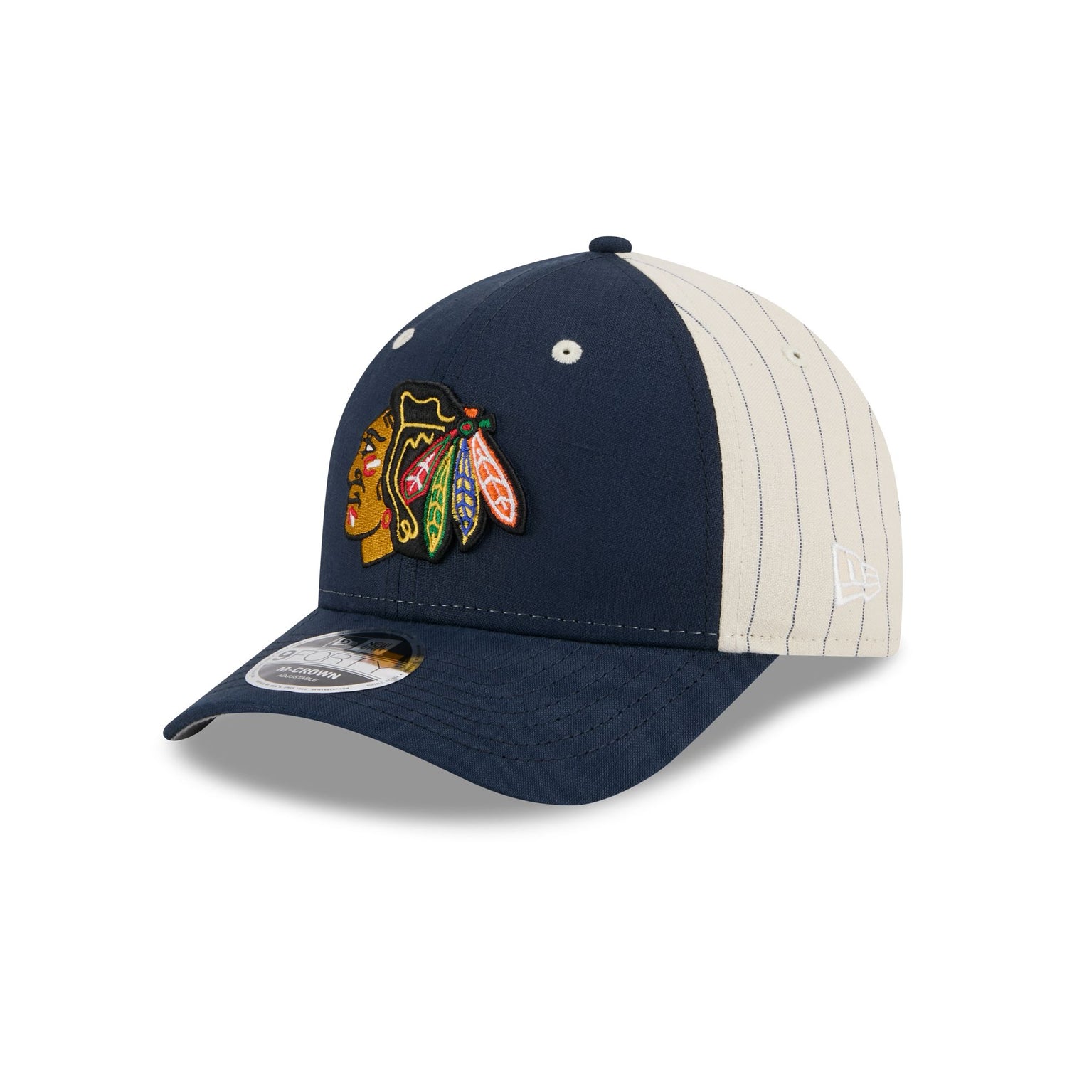 Chicago Blackhawks Linen 9FORTY M-Crown Snapback Hat