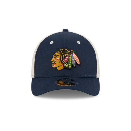 Chicago Blackhawks Linen 9FORTY M-Crown Snapback Hat