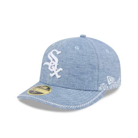 Chicago White Sox Hand Stitched Chambray Low Profile 59FIFTY Fitted Hat