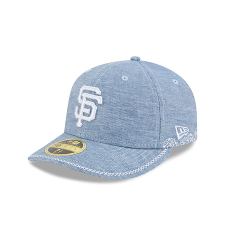 San Francisco Giants Hand Stitched Chambray Low Profile 59FIFTY Fitted Hat