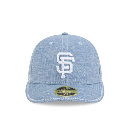 San Francisco Giants Hand Stitched Chambray Low Profile 59FIFTY Fitted Hat