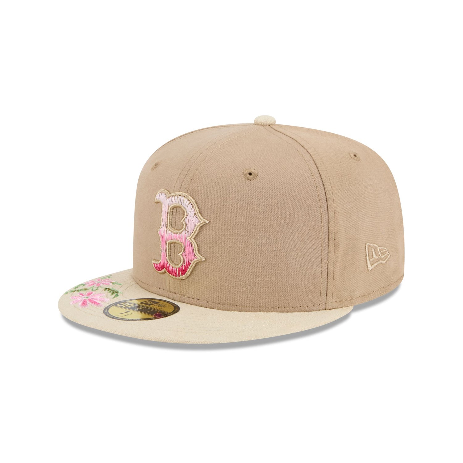 Boston Red Sox Hand Stitched Floral 59FIFTY Fitted Hat