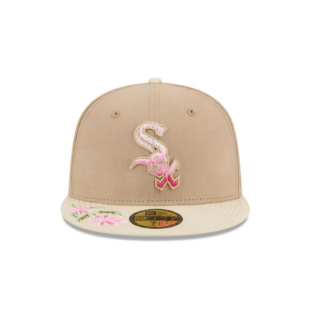 Chicago White Sox Hand Stitched Floral 59FIFTY Fitted Hat