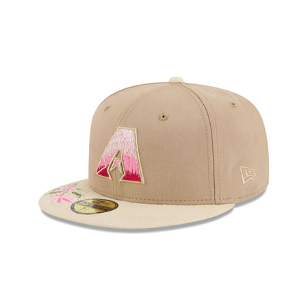 Arizona Diamondbacks Hand Stitched Floral 59FIFTY Fitted Hat