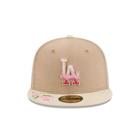 Los Angeles Dodgers Hand Stitched Floral 59FIFTY Fitted Hat