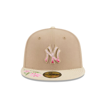 New York Yankees Hand Stitched Floral 59FIFTY Fitted Hat