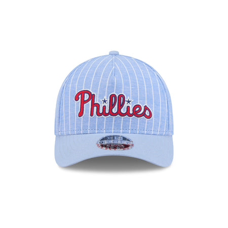 Philadelphia Phillies Pinstripe Linen 9FORTY M-Crown A-Frame Snapback Hat