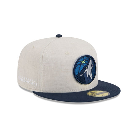 Minnesota Timberwolves Linen 59FIFTY Fitted Hat