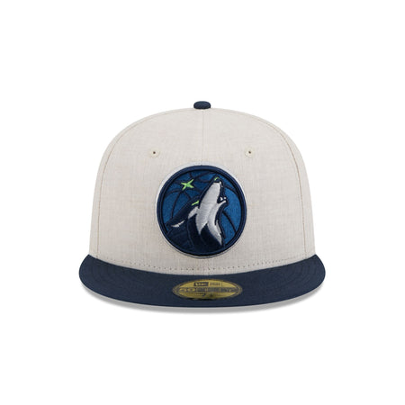 Minnesota Timberwolves Linen 59FIFTY Fitted Hat