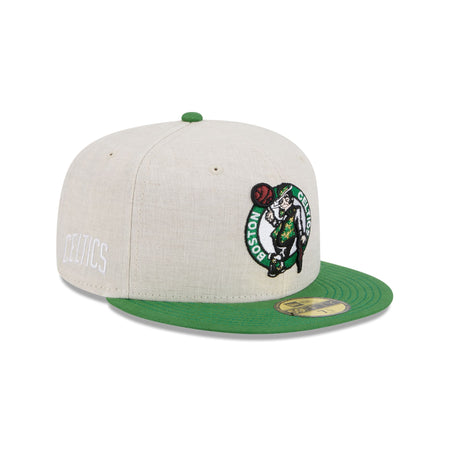 Boston Celtics Linen 59FIFTY Fitted Hat