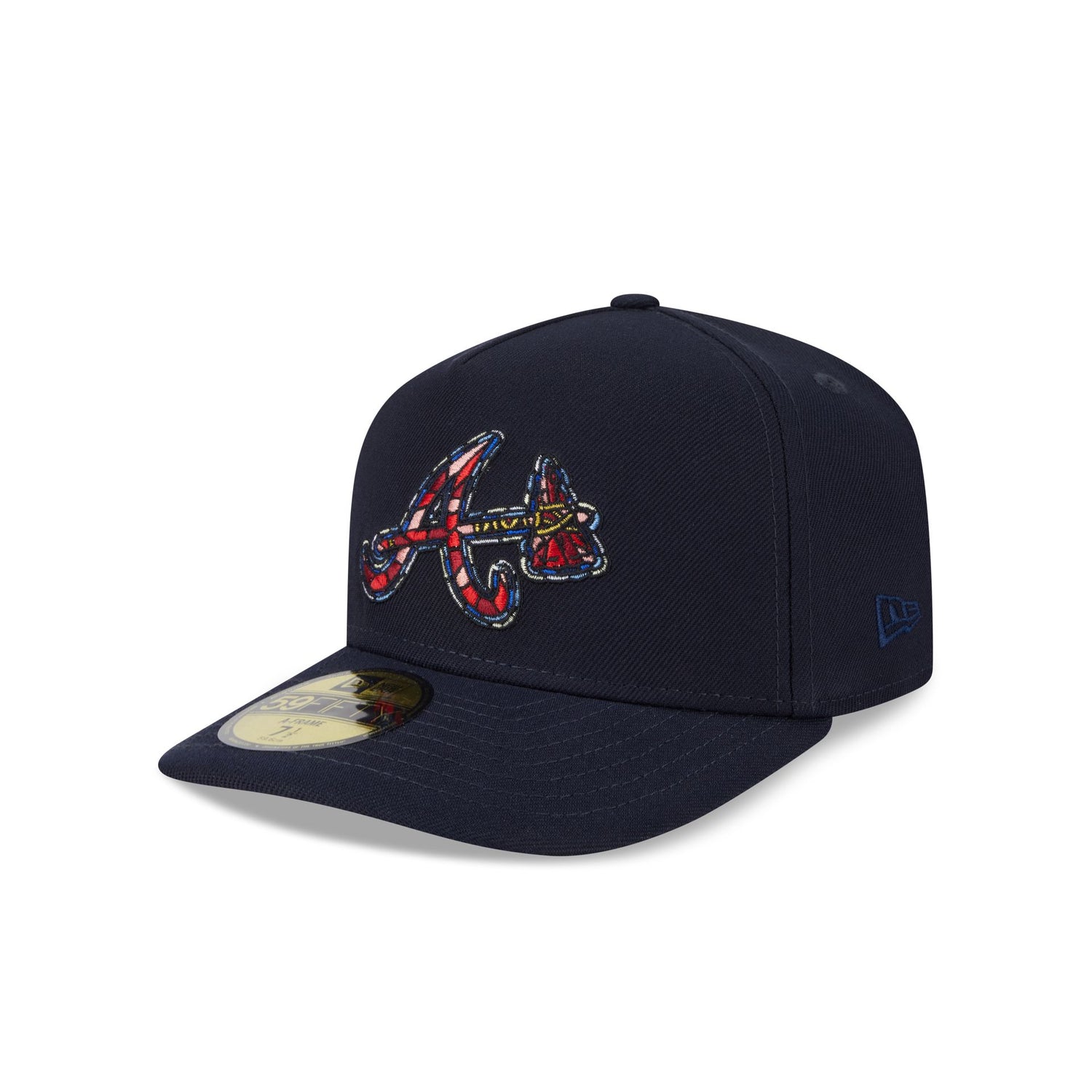 Atlanta Braves Stained Glass 59FIFTY A-Frame Fitted Hat