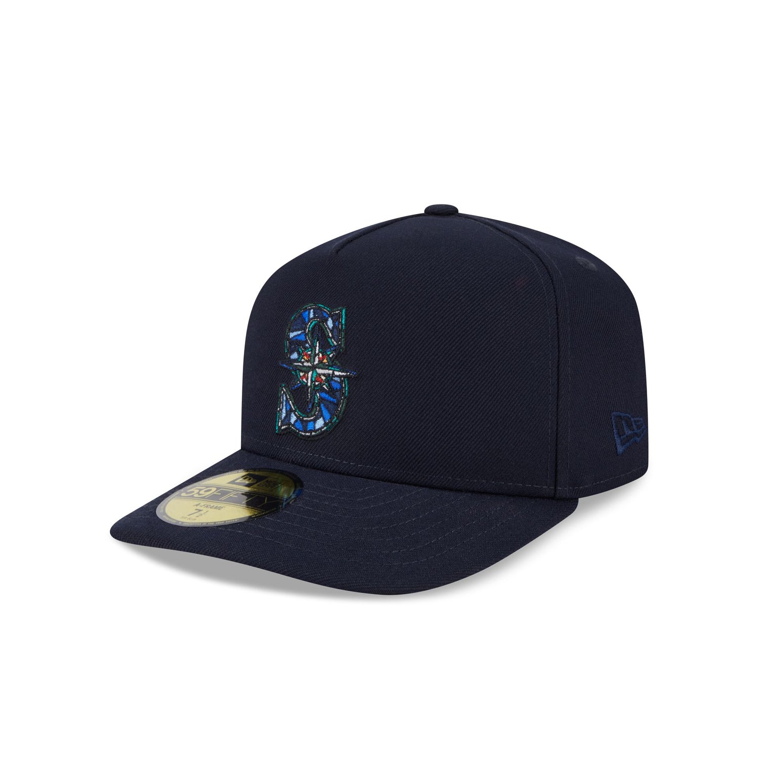 Seattle Mariners Stained Glass 59FIFTY A-Frame Fitted Hat