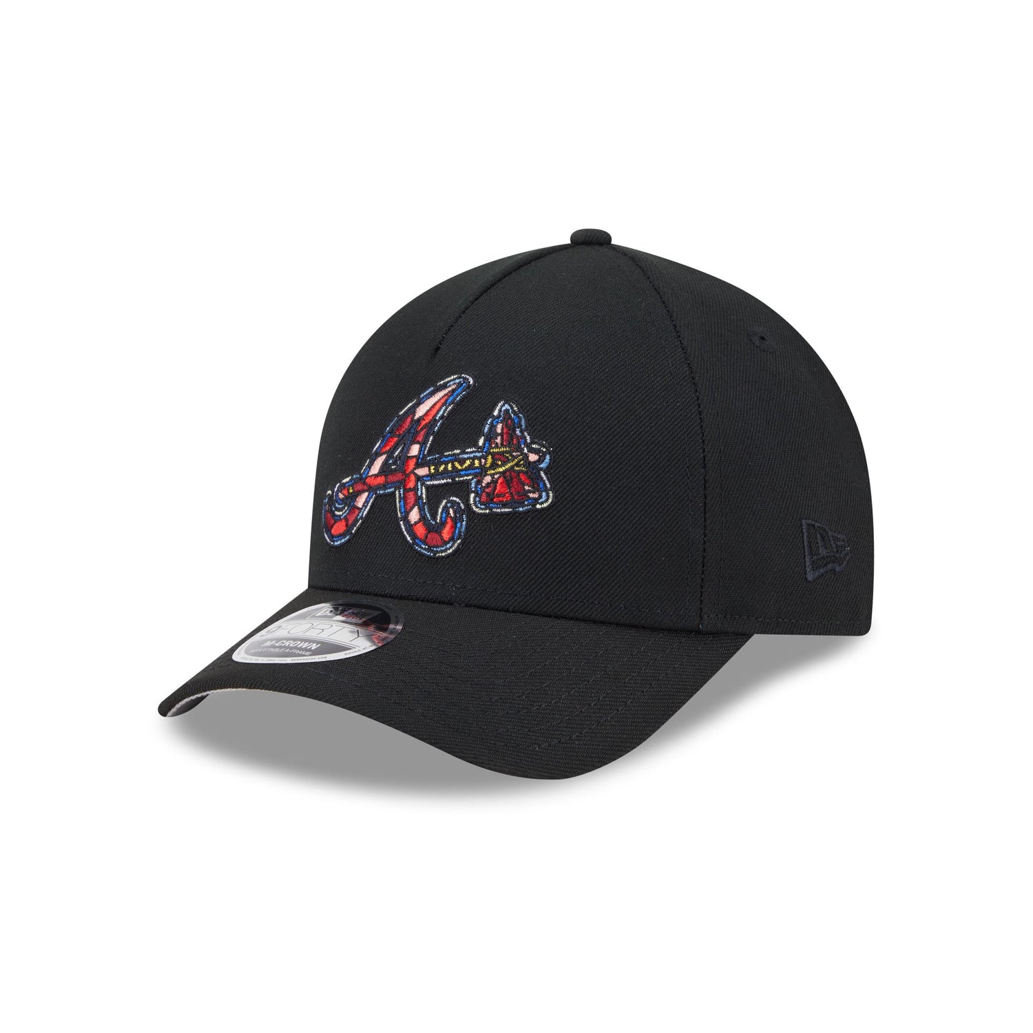 Atlanta Braves Stained Glass 9FORTY M-Crown A-Frame Snapback Hat