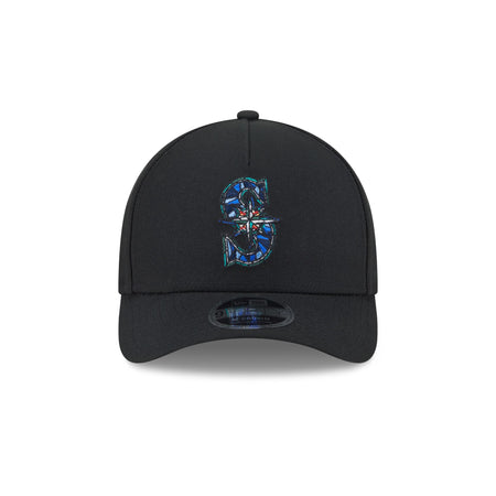 Seattle Mariners Stained Glass 9FORTY M-Crown A-Frame Snapback Hat