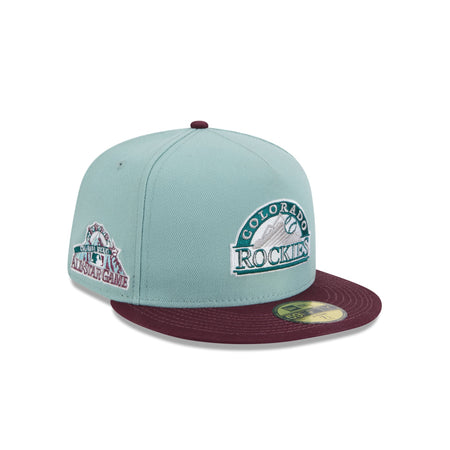 Colorado Rockies Beach Kiss Blue 59FIFTY A-Frame Fitted Hat