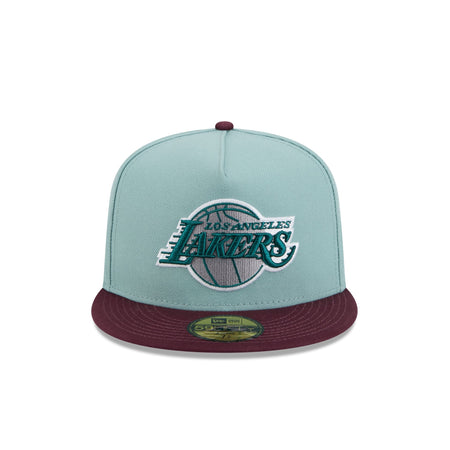 Los Angeles Lakers Beach Kiss Blue 59FIFTY A-Frame Fitted Hat